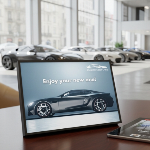 soundpicture mini car dealership mockup